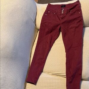 Celebrity Pink Women's Skinny Jeans - Burgundy
